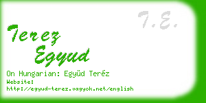 terez egyud business card