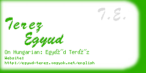 terez egyud business card